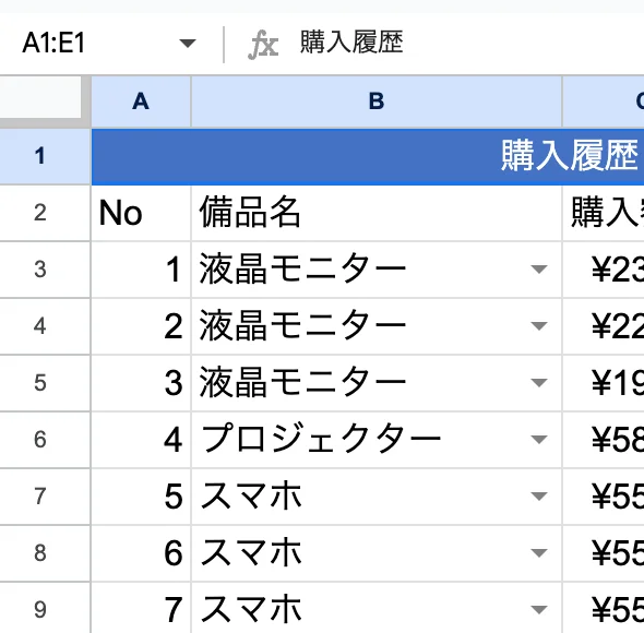 ID の例